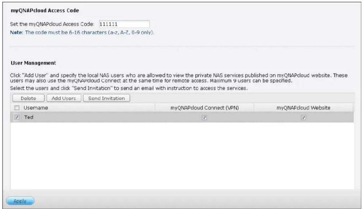 QNAP TS-419P II - User Management - 3