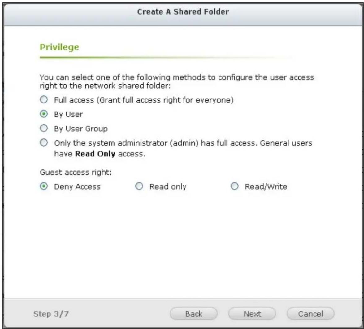 QNAP TS-419P II - Shared Folders - 5