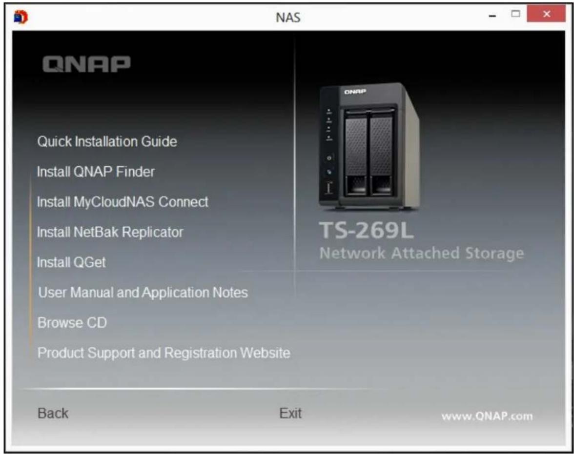 QNAP TS-419P II - Install from the product CD-R OM - 1