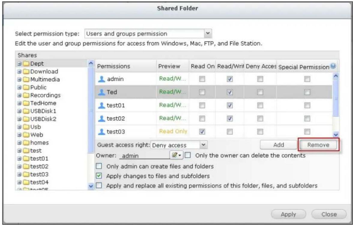 QNAP TS-419P II - Folder Permissions - 4