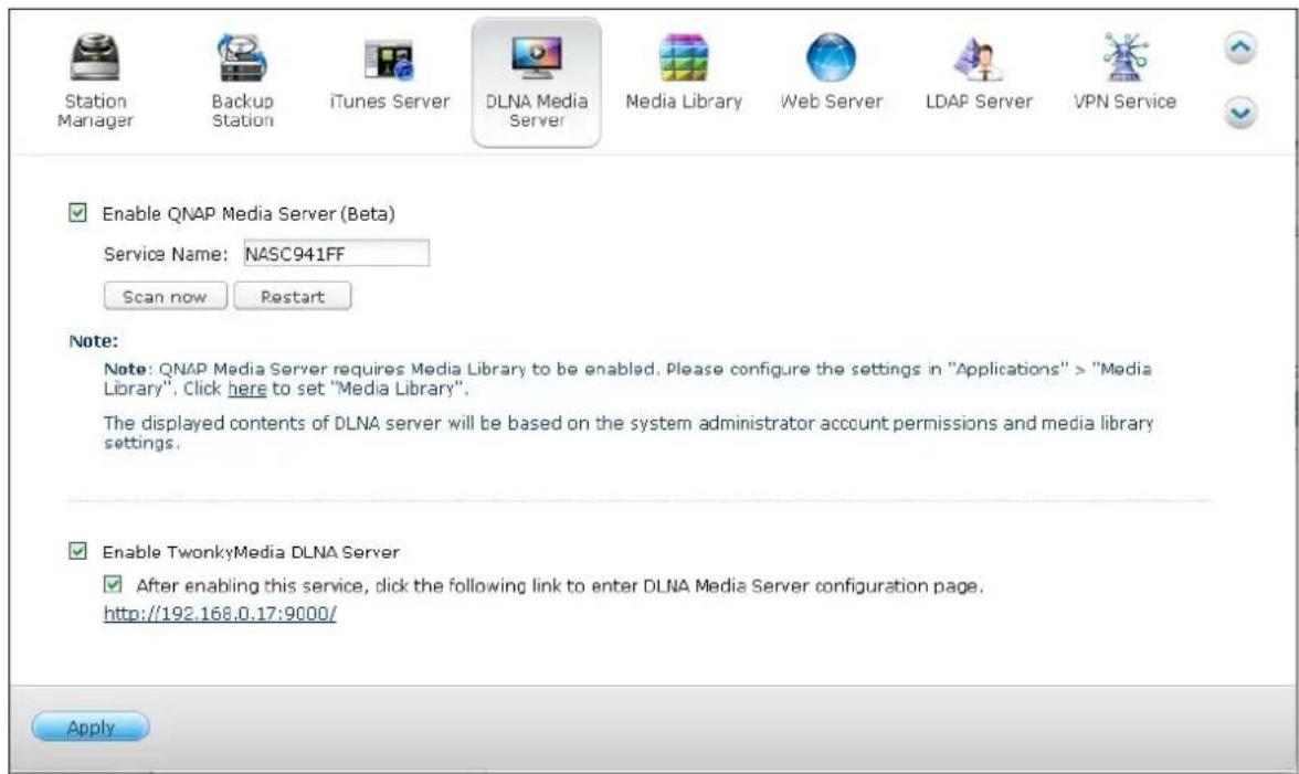 QNAP TS-419P II - DLNA Media Server - 1