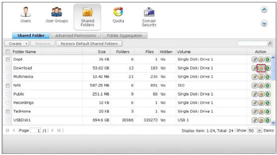 QNAP TS-419P II - NFS Service - 2