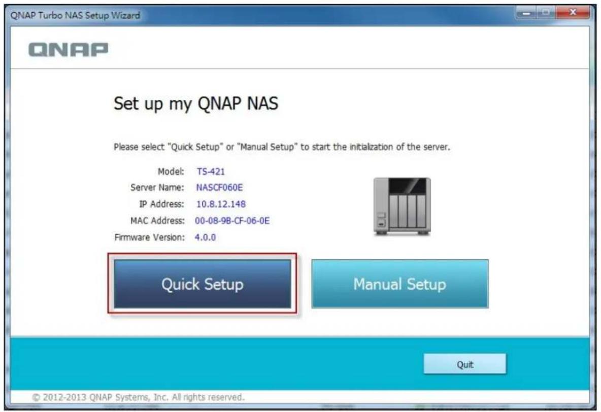 QNAP TS-419P II - Launch the QNAP Qfinder from your desktop. - 3