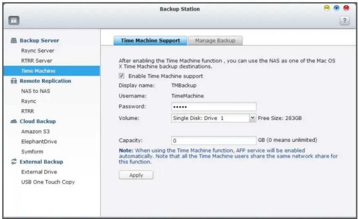 QNAP TS-419P II - Time Machine - 1
