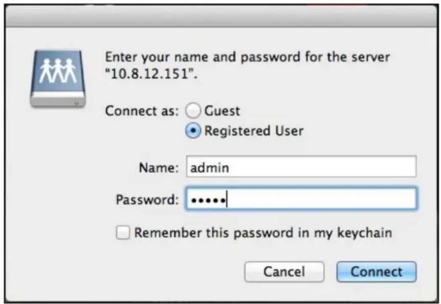 QNAP TS-419P II - Connect to Server - 3