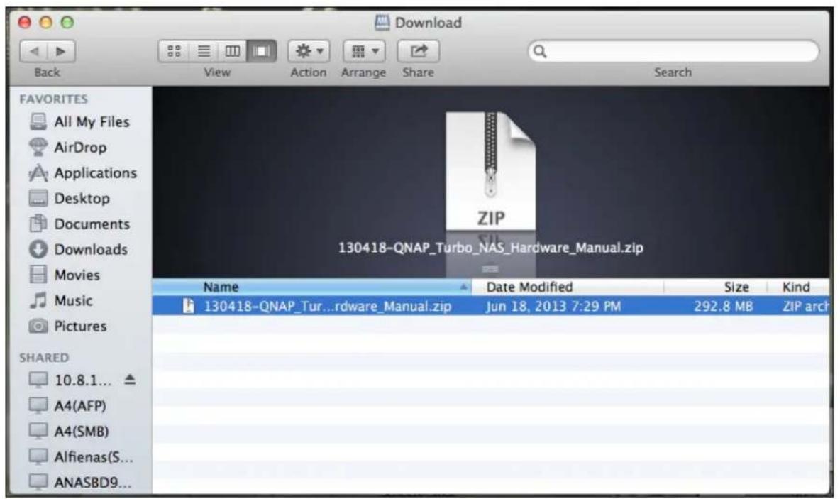 QNAP TS-419P II - The folder is mounted. - 1