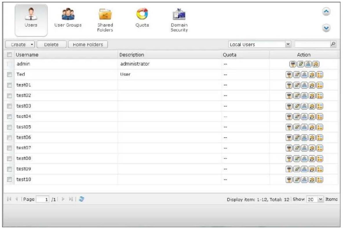 QNAP TS-419P II - Create Multiple Users - 7
