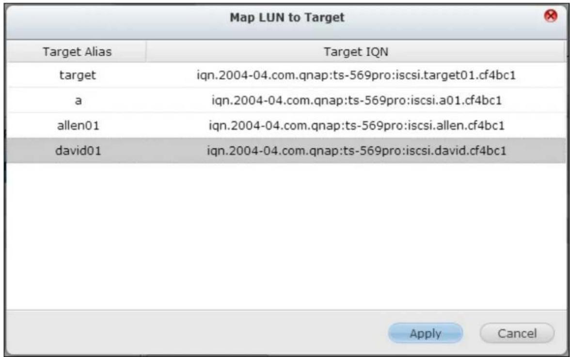 QNAP TS-419P II - Switch LUN mapping - 4