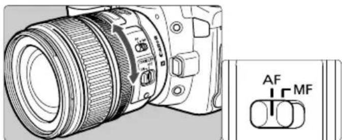 CANON EF-S 17-85mm F4-5.6 IS USM - Setting the Focus Mode - 1