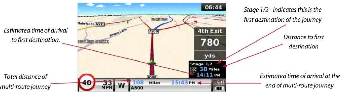 SNOOPER Truckmate Pro S2500 - Using the Multi-route function - 1