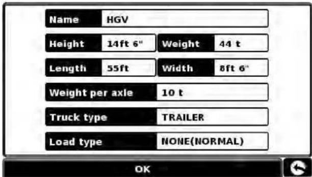 SNOOPER Truckmate Pro S2500 - Setting up vehicle parameters - 2