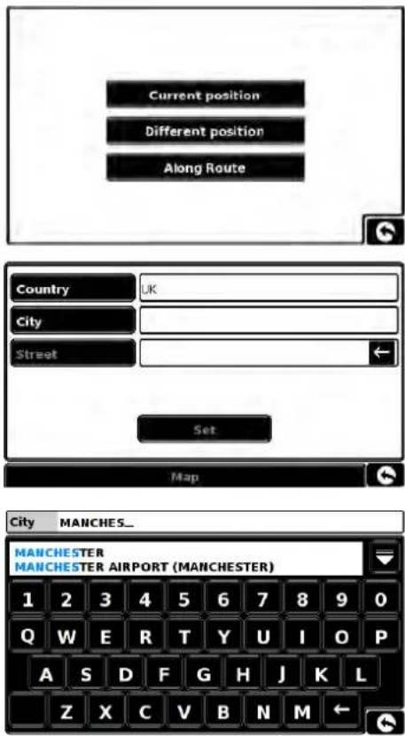SNOOPER Truckmate Pro S2500 - To navigate using a 'Different Position' - 1