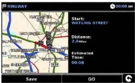 SNOOPER Truckmate Pro S2500 - Creating a route. - 10
