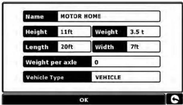 SNOOPER Truckmate Pro S2500 - Setting up vehicle parameters - 2