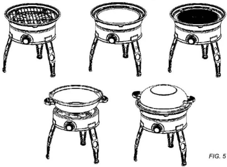 CADAC Safari Chef LP - Cooking Options (See Fig. 5) - 1