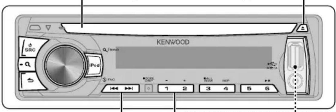 KENWOOD KDC-4554U - Listening to a disc/ USB device/ iPod - 1