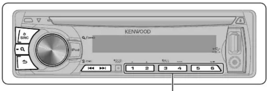KENWOOD KDC-4554U - Listening to the radio - 1