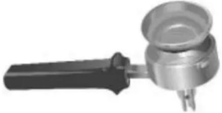 Close-up of a metallic mechanical device with a handle and spout (no visible text or symbols)