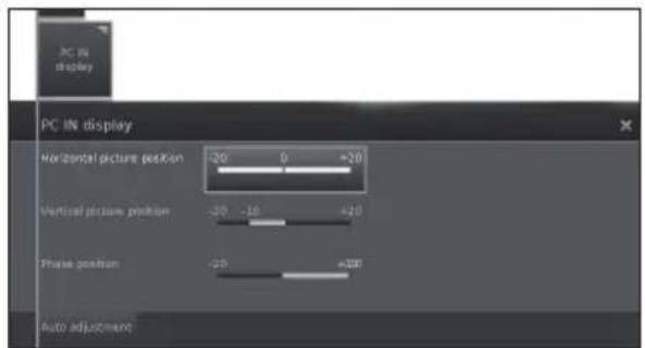SHARP LC-50LE752 - Adjusting the PC image manually - 1