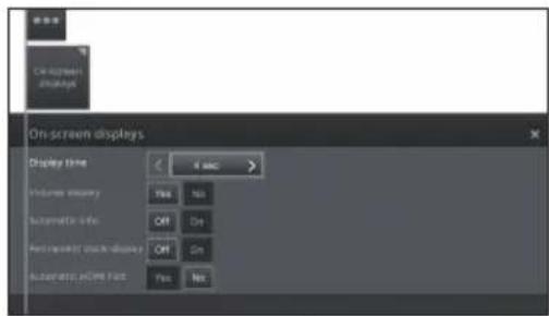 SHARP LC-50LE752 - Permanently display or hide the automatic info display - 1