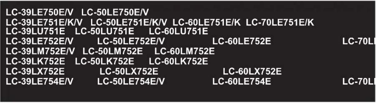 SHARP LC-50LE752 - Trademarks - 1