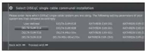 SHARP LC-50LE752 - Setting options for DiSEqC one cable communal system - 1