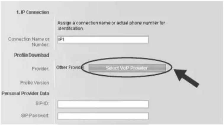Gigaset Pro N300A IP - Configuring the VoIP connection - 1
