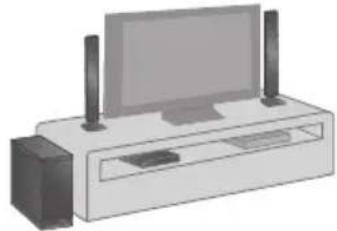 Illustration of a desktop computer setup with monitor, tower, and front panel (no text or symbols)