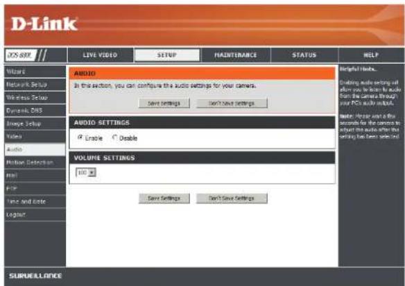 D-LINK DCS-930L - Audio - 1