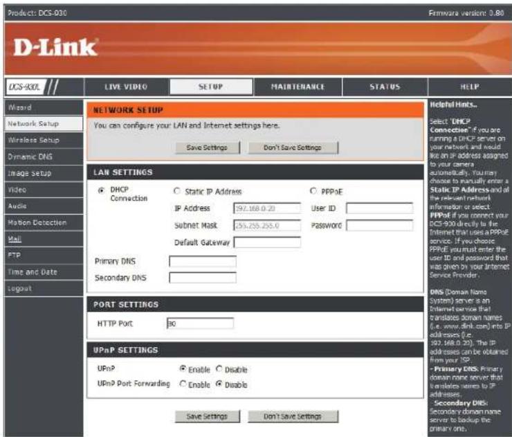 D-LINK DCS-930L - Section 5 - Security - 1
