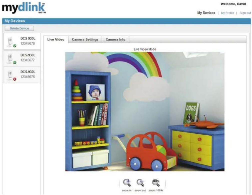 D-LINK DCS-930L - mydlink Portal - 1