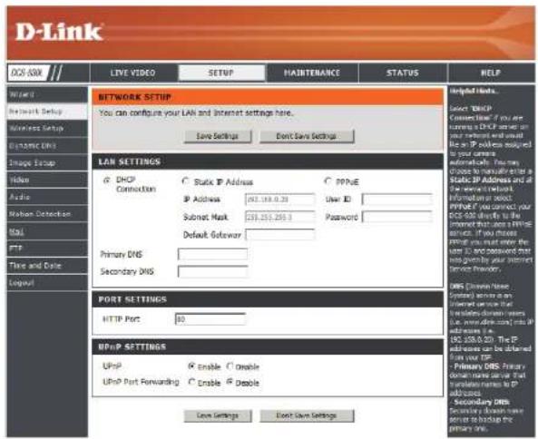 D-LINK DCS-930L - Network Setup - 1