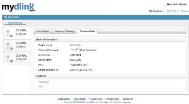 D-LINK DCS-930L - Camera Info - 1