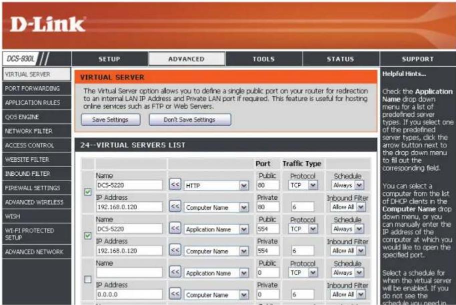 D-LINK DCS-930L - Section 5 - Security - 1