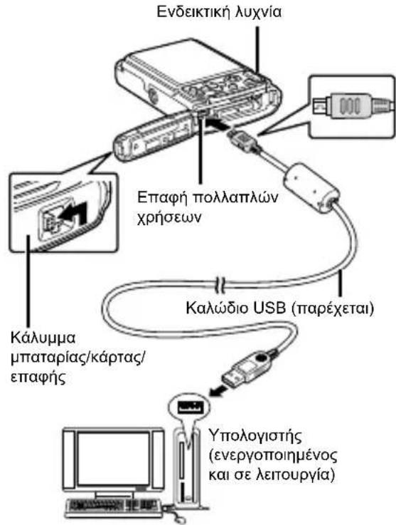 OLYMPUS Tough TG-320 - Σύνδεση της μηχανής - 1