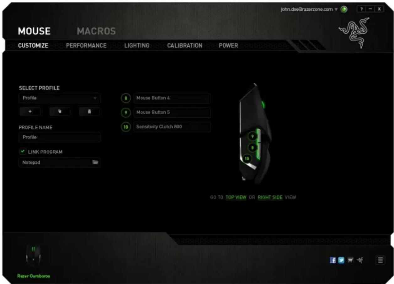 RAZER Ouroboros Elite Ambidextrous - Le Side / Right Side View - 1