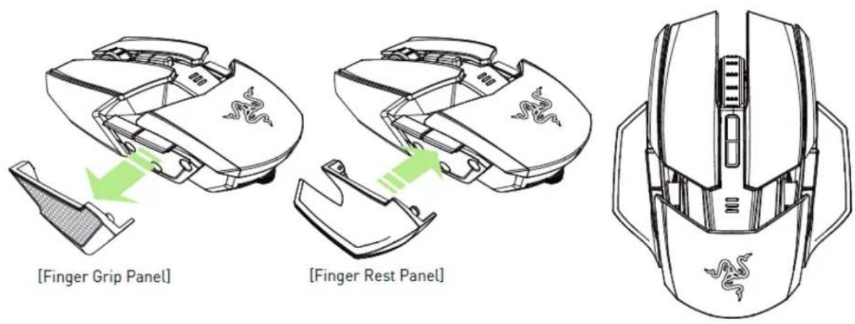 RAZER Ouroboros Elite Ambidextrous - CHANGING THE SIDE PANELS - 1