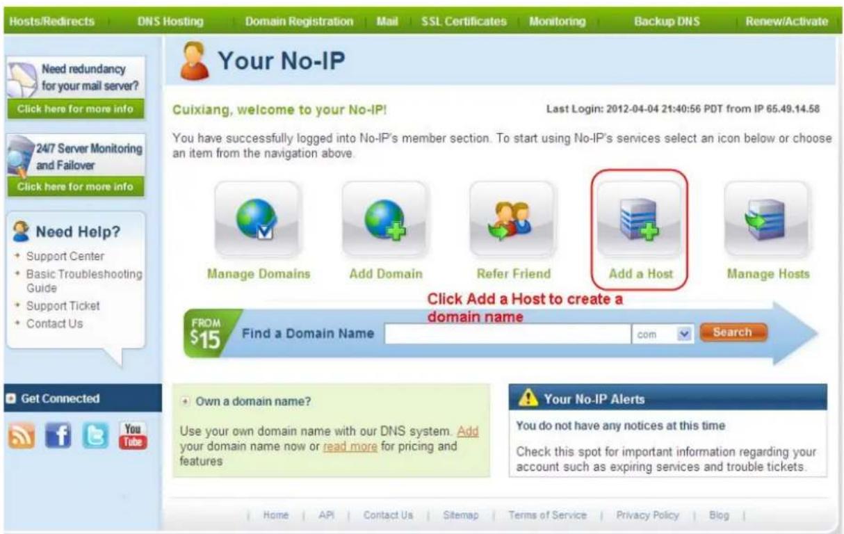 FOSCAM FI8918W - Third Party Domain Name Settings - 3