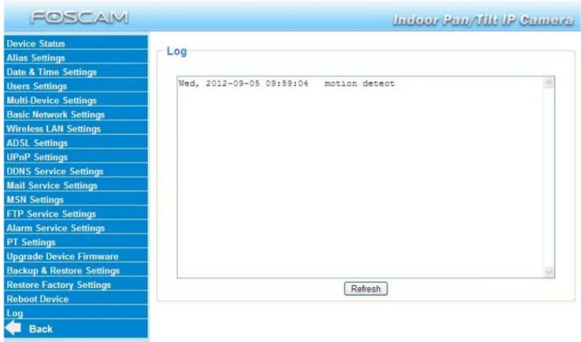 FOSCAM FI8918W - Log - 1