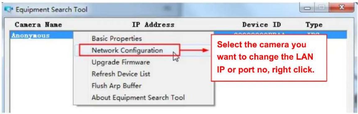 FOSCAM FI8918W - Another way to change the camera's LAN IP and HTTP Port no. - 1