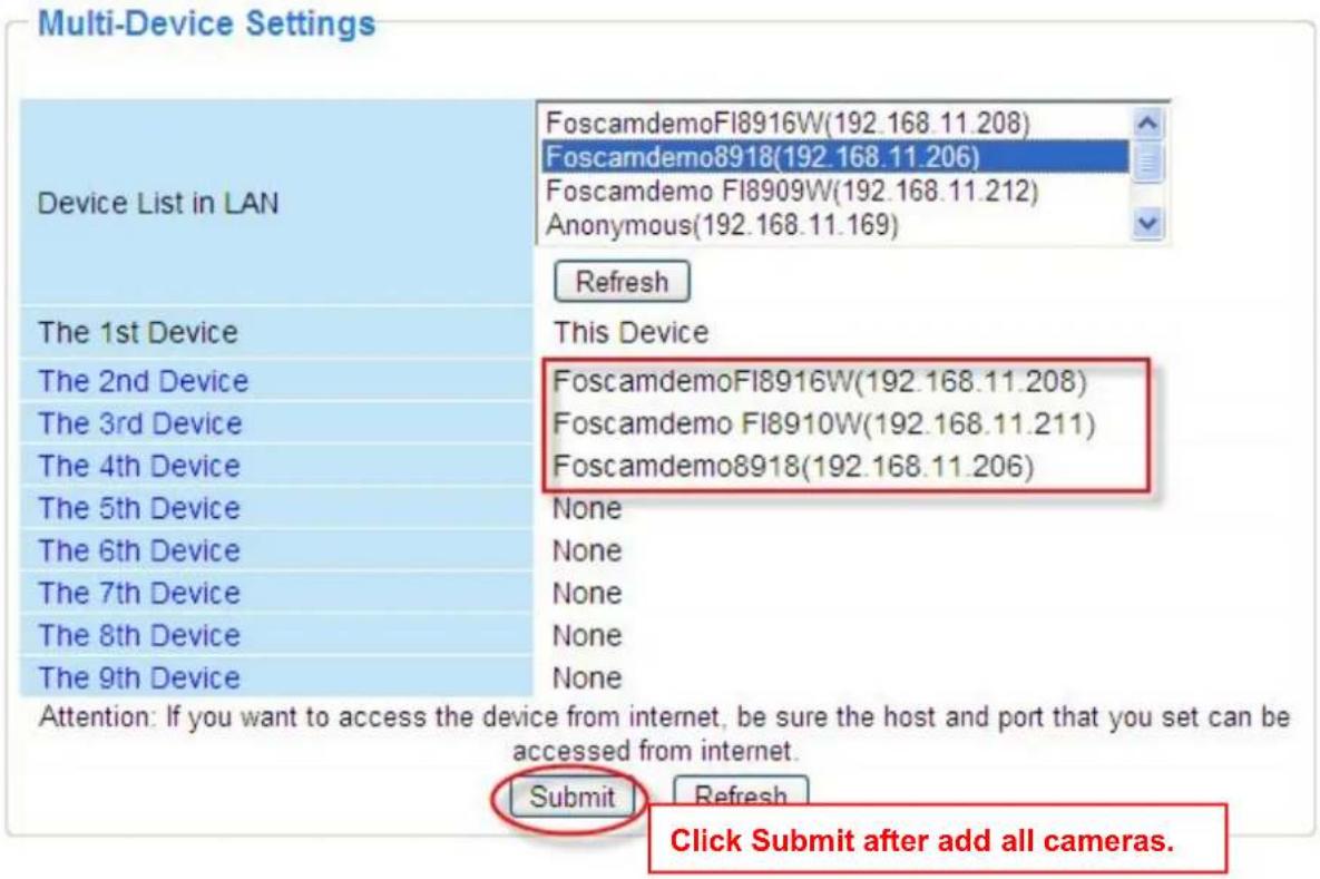 FOSCAM FI8918W - Add cameras in LAN - 2