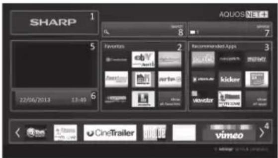 SHARP LC-50LE652 - ● Display the AQUOS NET screen - 1
