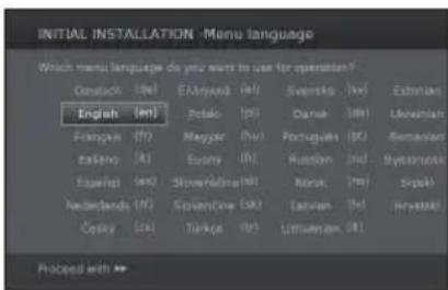 SHARP LC-50LE652 - Setting the menu language. - 1