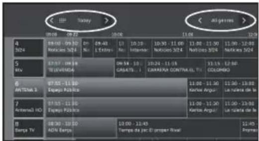 SHARP LC-50LE652 - Adapting the EPG overview - 1