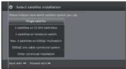 SHARP LC-50LE652 - Setting options for DVB-S reception - 1