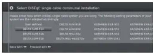 SHARP LC-50LE652 - Setting options for DiSEqC one cable communal system - 1