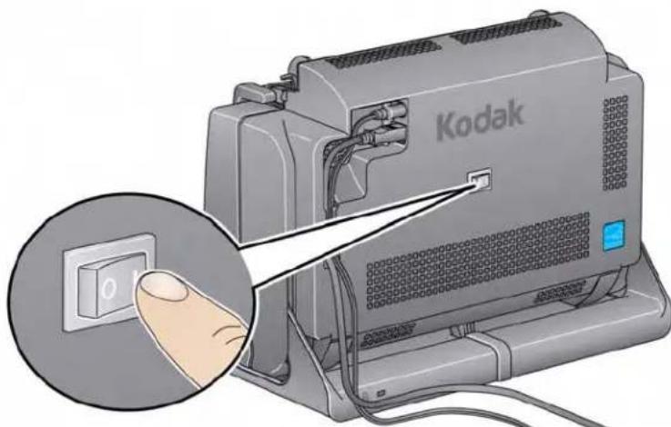 KODAK i2800 - Connecting the power cord and USB cable - 3