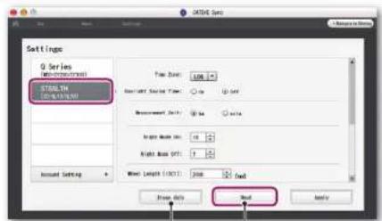 Cateye Stealth 10 CC-GL10 - Click on [STEALTH] to change the settings. - 1