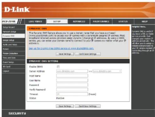 D-LINK DCS-2310L - Dynamic DNS - 1