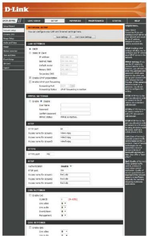D-LINK DCS-2310L - Network Setup - 1
